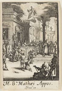 Martelaarschap van de heilige Mattheus, plaat dertien uit De Martelaars van de Apostelen door Jacques Callot
