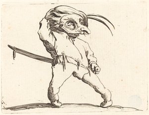 Gemaskerde Man met Gedraaide Voeten, ca. 1622