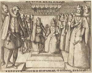 Ontmoeting van Margaretha van Oostenrijk en Filips III [recto]