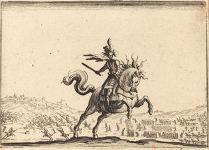 Militaire Commandant te Paard