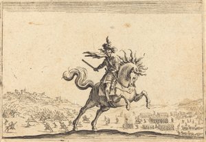 Militaire Commandant te Paard