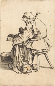 Oude Vrouw met Katten