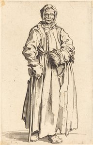 Eenogige Vrouw, c. 1622 door Jacques Callot