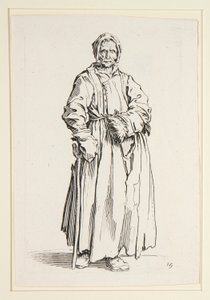 Eenogige vrouw, uit De Bedelaars (La borgnesse) door Jacques Callot