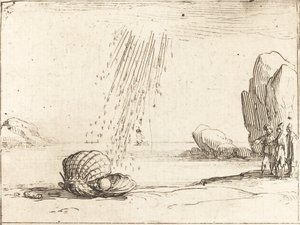 Oester met Parel door Jacques Callot