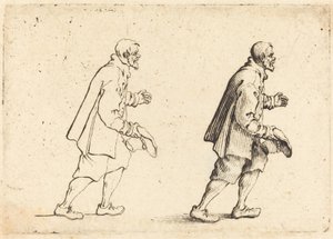 Boer met hoed in de hand, ca. 1617 door Jacques Callot