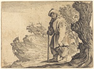Boer met zak