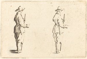 Boer met een beker door Jacques Callot
