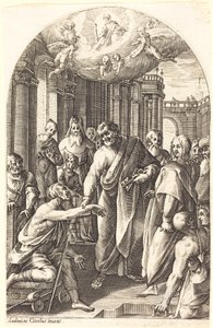 Petrus en Johannes genezen de lamme