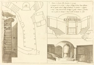 Plattegrond en Elevatie van de Kerk van de Heilige Geboorte door Jacques Callot