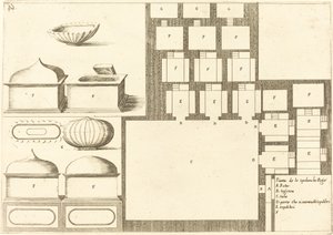 Plan van de Spelunche Regee door Jacques Callot