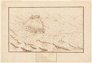 Planometrisch uitzicht van Gani door Jacques Callot