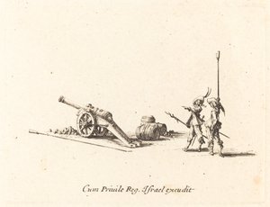 Voorbereiding om het Kanon af te Vuren door Jacques Callot