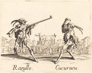 Razullo en Cucurucu door Jacques Callot