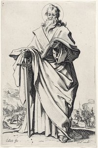 Sint Paulus uit Les Grands Apôtres, 1631 door Jacques Callot