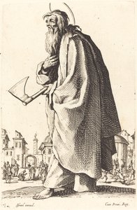 Sint Thaddeus, gepubliceerd 1631 door Jacques Callot
