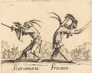 Scaramucia en Fricasso door Jacques Callot