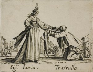 Signora Lucia - Trastullo, plaat 21 van Balli di Sfessania