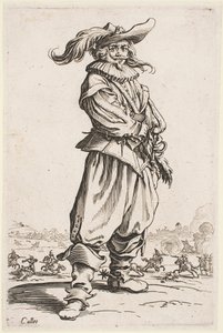 Soldaat met gevederde hoed, uit de serie 