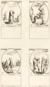 St. Dionysius, Rusticus & Eleutherius, St. Abraham, St. Gereon & metgezellen, Sts. Pro door Jacques Callot