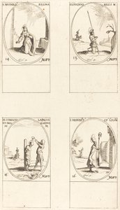 St. Matilda; St. Longinus; St. Cyriacus; St. Heribert door Jacques Callot