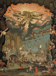 Verleiding van St. Antonius, door Jacques Callot door Jacques Callot
