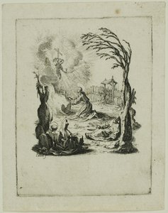 De lijdensweg in de tuin, uit De kleine passie door Jacques Callot