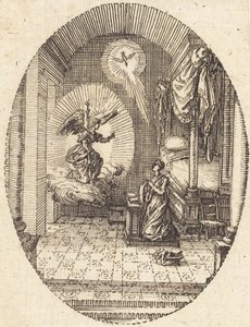 De annunciatie door Jacques Callot