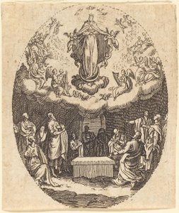 De Hemelvaart met de cherubijnen door Jacques Callot