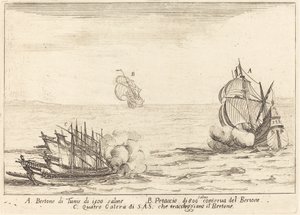 De aanval door Jacques Callot