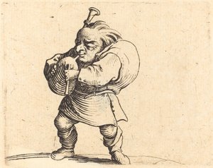 De Doedelzakspeler door Jacques Callot