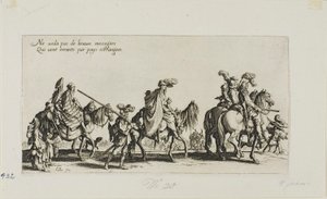 De Bohemiens Marcheren, uit De Bohemiens door Jacques Callot