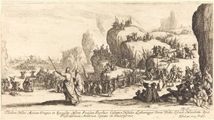 De doortocht door de Rode Zee door Jacques Callot