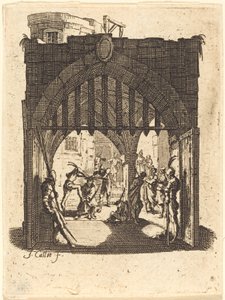 De kroning met doornen door Jacques Callot