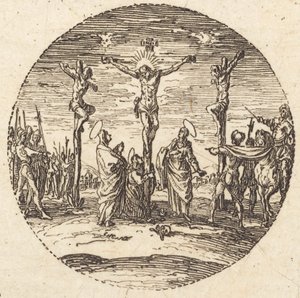 De Kruisiging door Jacques Callot