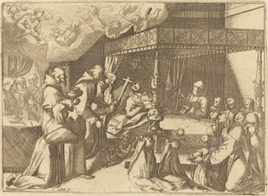 De Dood van de Koningin door Jacques Callot