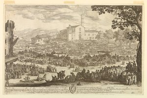 De kermis van Impruneta door Jacques Callot