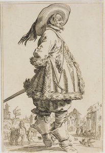 De Edelman in de Met Bont Afgewerkte Mantel met Zijn Handen Achter Zijn Rug, uit de serie De Adel van Lotharingen