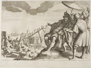 De Groothertog versterkt de haven van Livorno, uit het leven van Ferdinando I de’ Medici