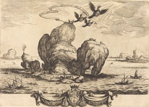 De grote rots door Jacques Callot