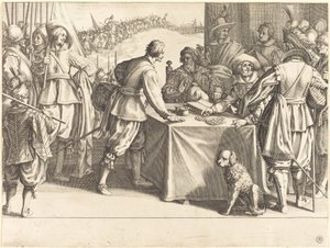 Het Inhuren van de Troepen door Jacques Callot