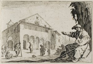 Het Huis, uit De Caprices door Jacques Callot