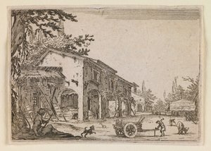 De hoeve, uit „De grillen” (Nancy-editie) door Jacques Callot