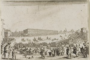 De Paardenrace bij het Pitti Paleis, in Florence, uit De Caprices