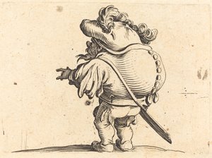De Kreupele met de Gevederde Hoed door Jacques Callot