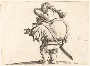 De Kreupele met de Gevederde Hoed door Jacques Callot