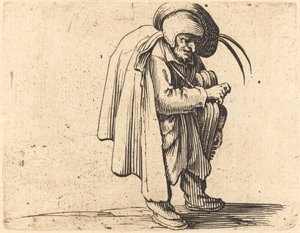 De Draailierspeler door Jacques Callot