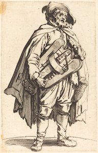 De Draailierspeler door Jacques Callot