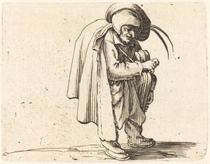 De Draailierspeler door Jacques Callot