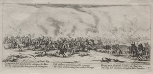 De Grote Ellende van de Oorlog: De Slag door Jacques Callot